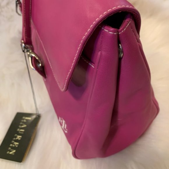 NWT Lauren by Ralph Lauren Leather Handbag - Picture 6 of 14